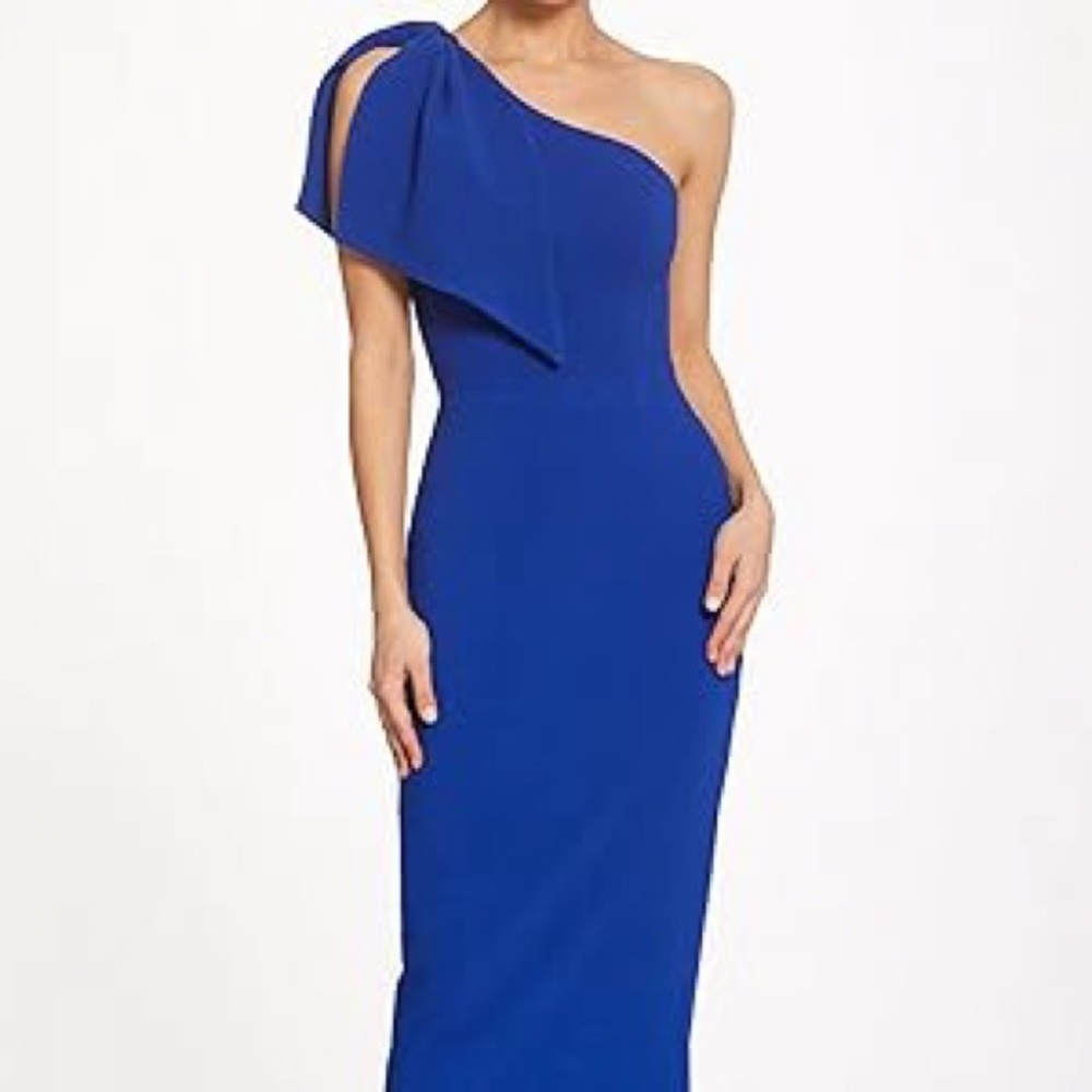 Dress The Population- Tiffany One-Shoulder Midi Dress- NWT- Size: XXL (14-16)